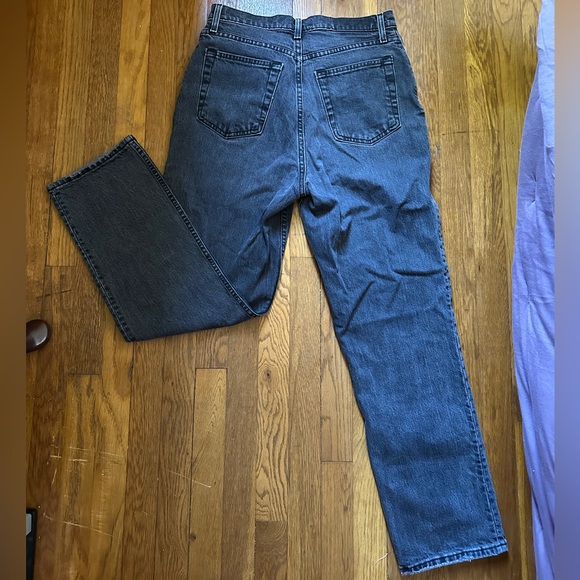 Abercrombie & Fitch Denim - Abercrombie & Fitch Curve Love 90s Straight Ultra High Rise jeans black denim